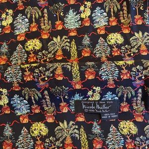 Nicole Miller silk scarf, perfect for the holidays